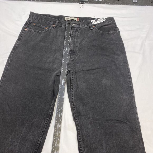 Levi's 550 Relaxed Fit Jeans Men's 40x32 Black Straight Retro Denim Vintage 2000 - Picture 14 of 16